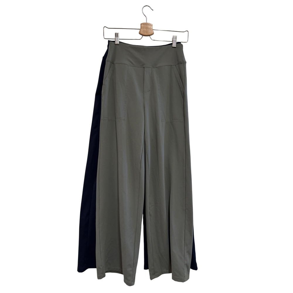 G4Free Women Yoga Dress Pants (2) pair XS Wide Leg High Waist KH2023